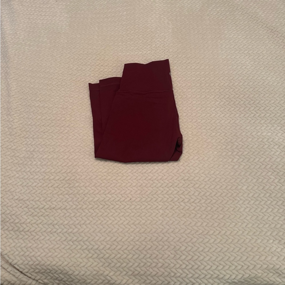 Lululemon Maroon Cropped Leggings